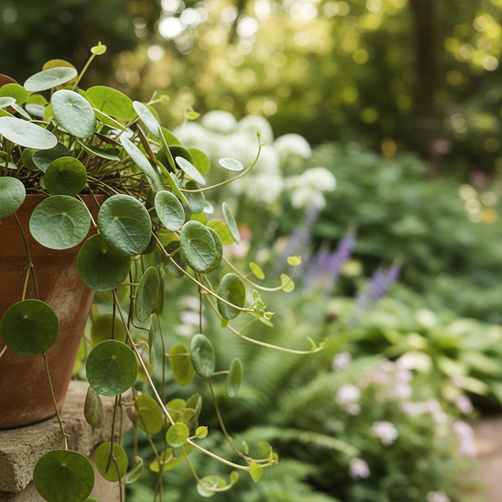 Swedish Ivy in garden setting