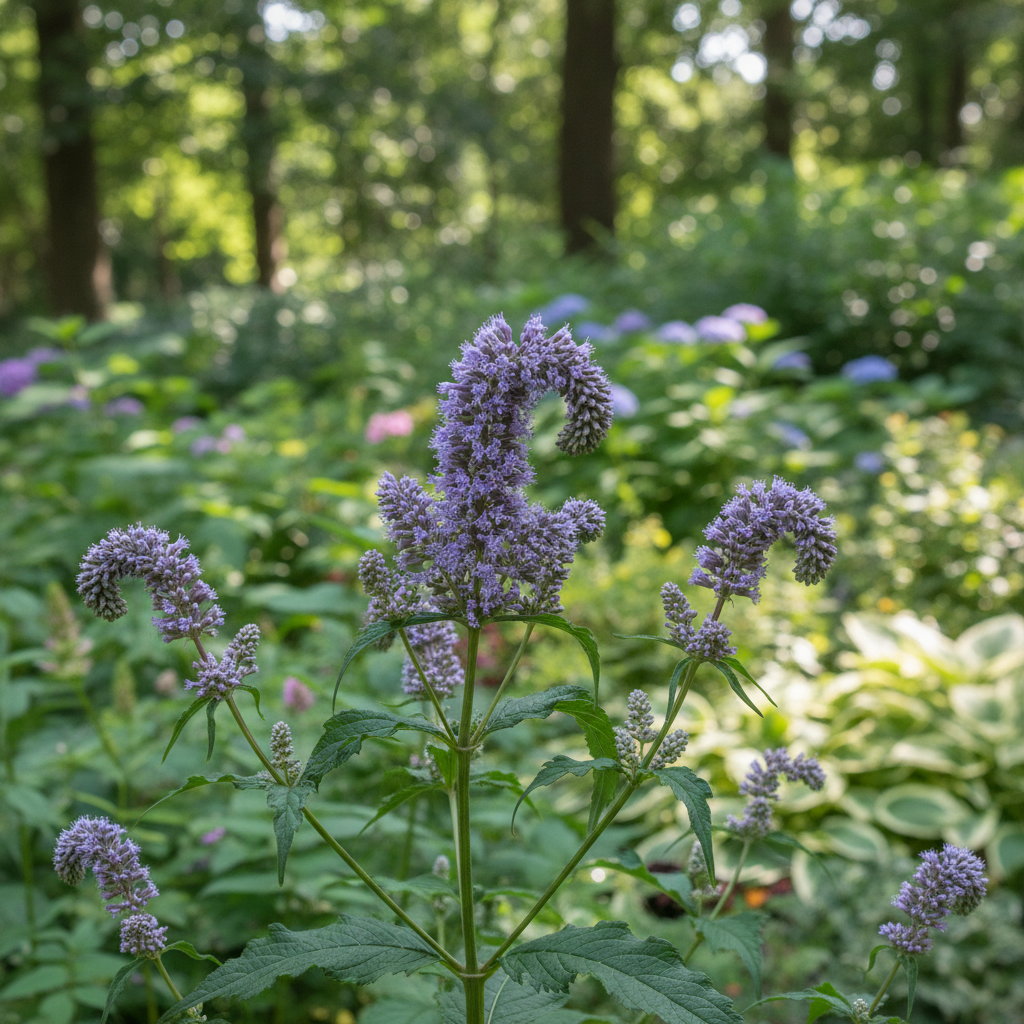 Culver’s root ‘Fascination’ in garden setting