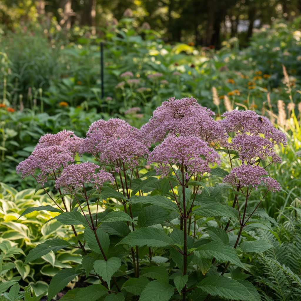 Joe-Pye Weed in garden setting