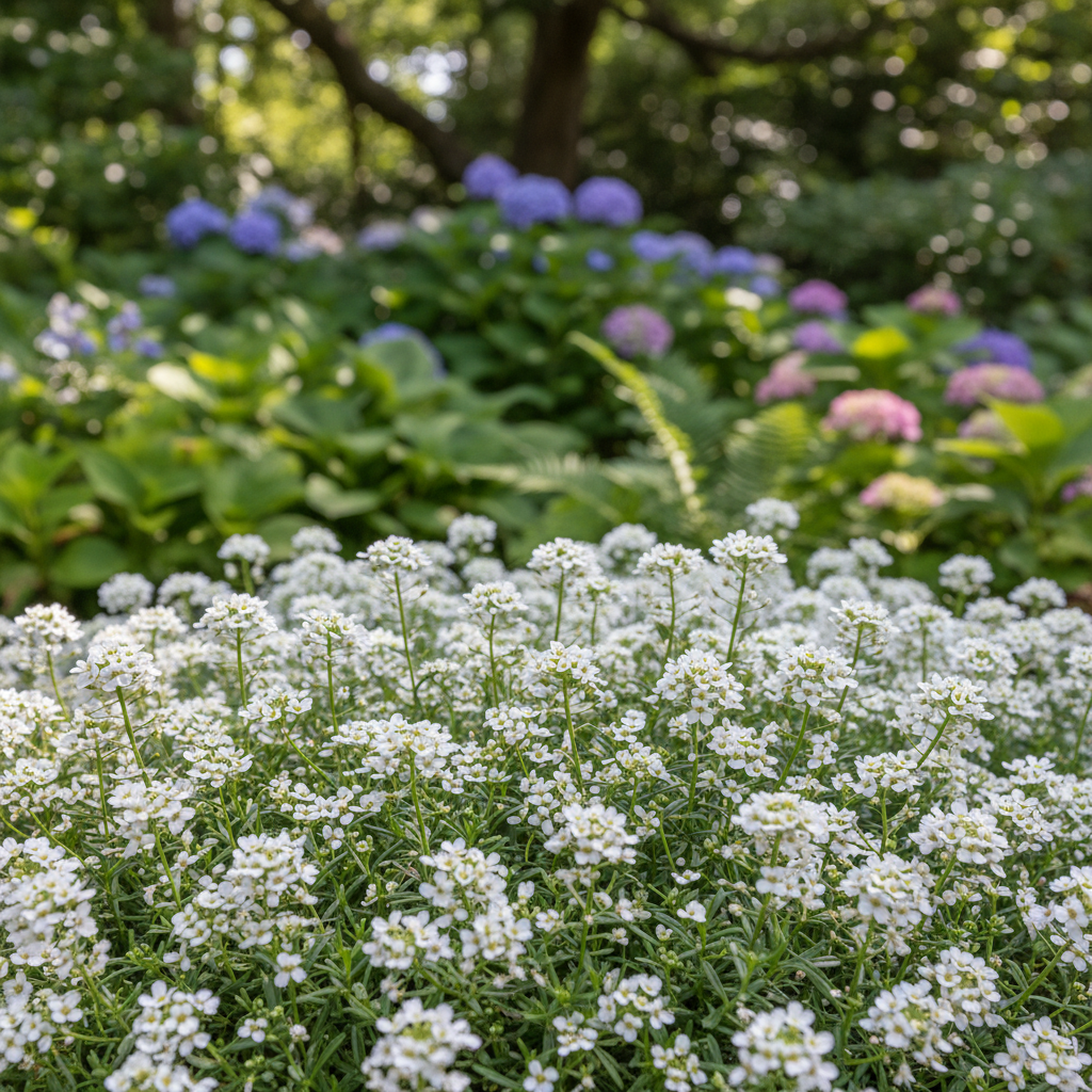Candytuft in garden setting