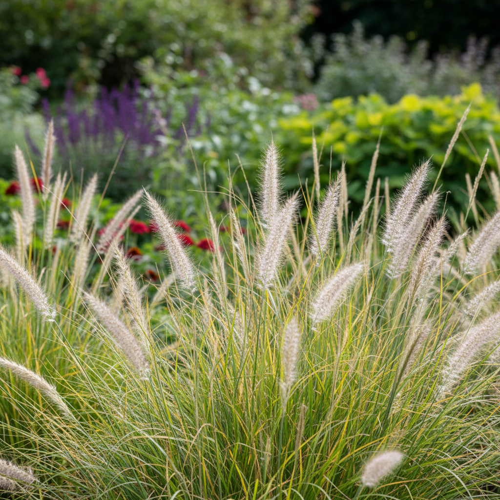 Ornamental Grasses in garden setting