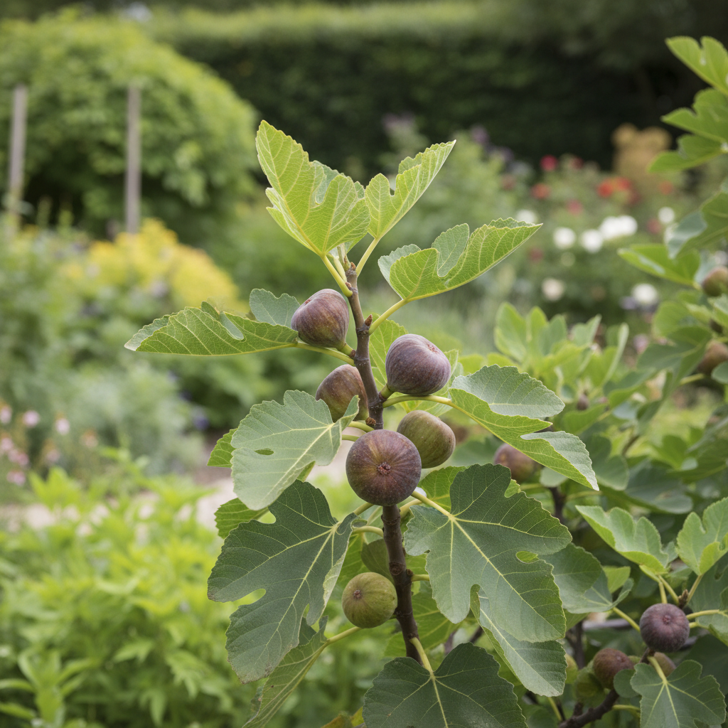 Fig ‘Brown Turkey’ in garden setting
