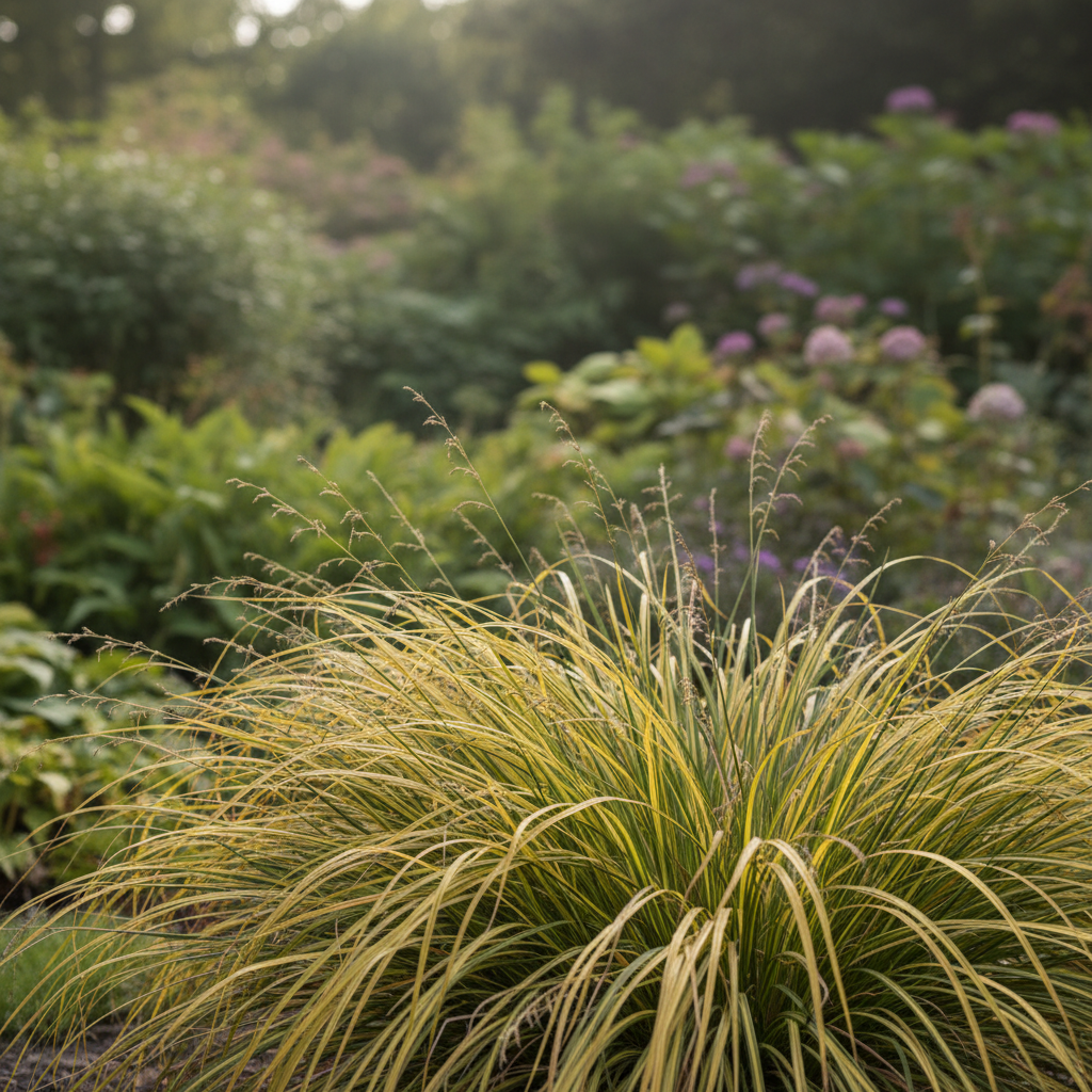 Sedge in garden setting