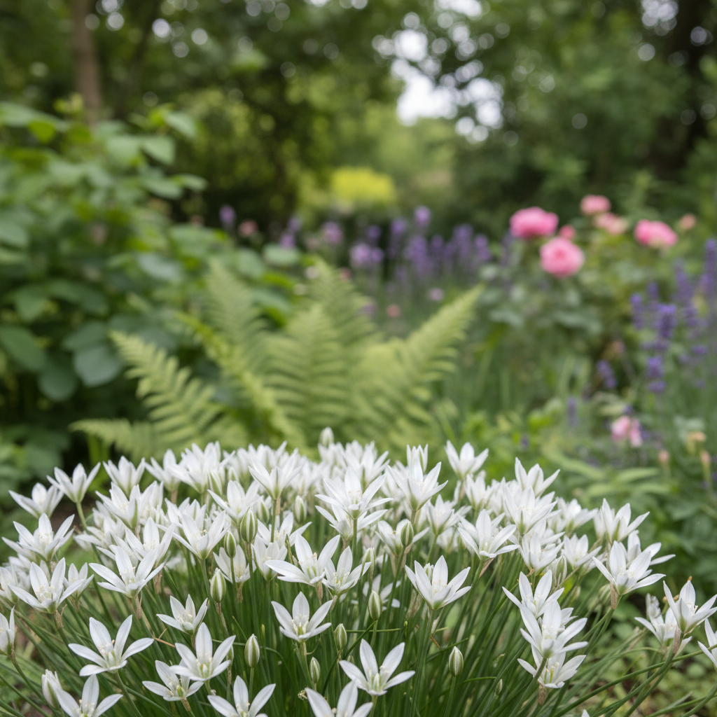 Star of Bethlehem in garden setting