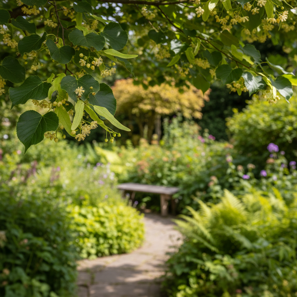 Small-leaved Lime in garden setting