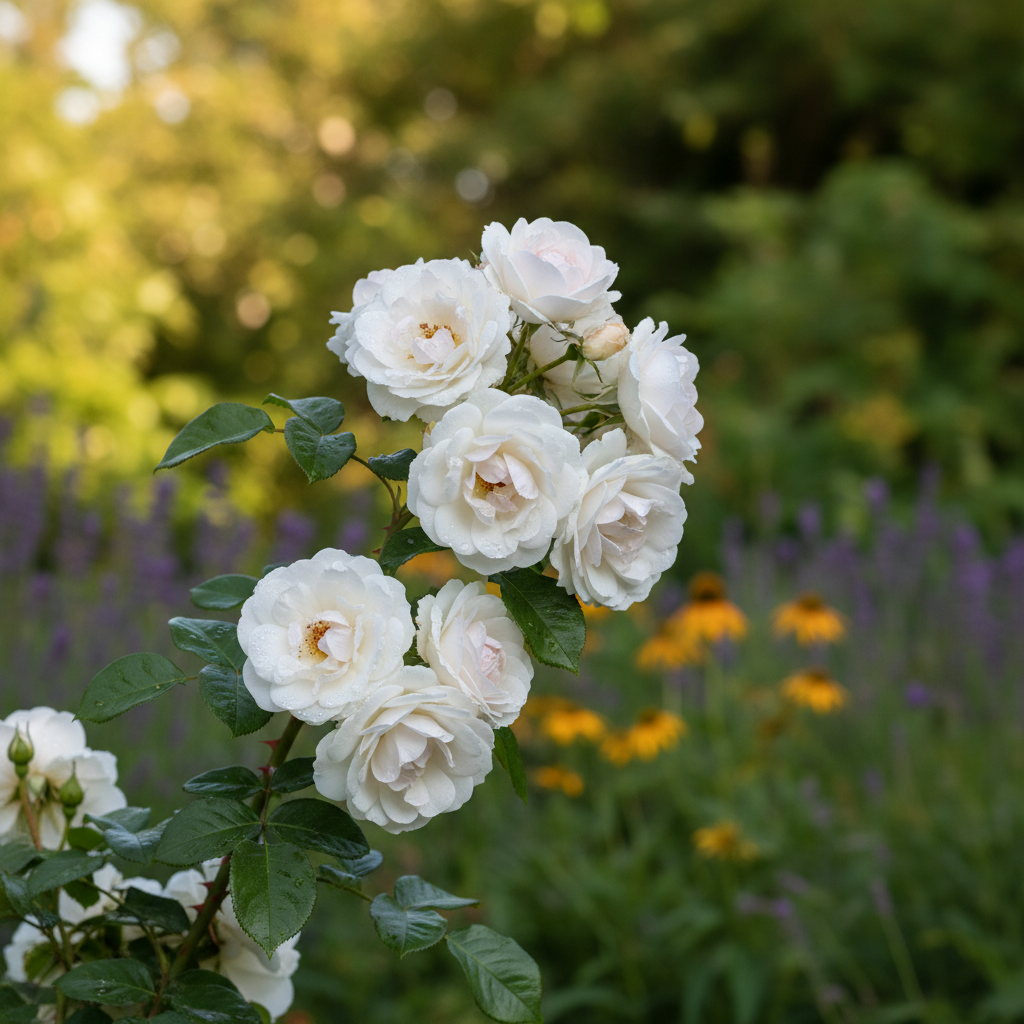 Iceberg in garden setting