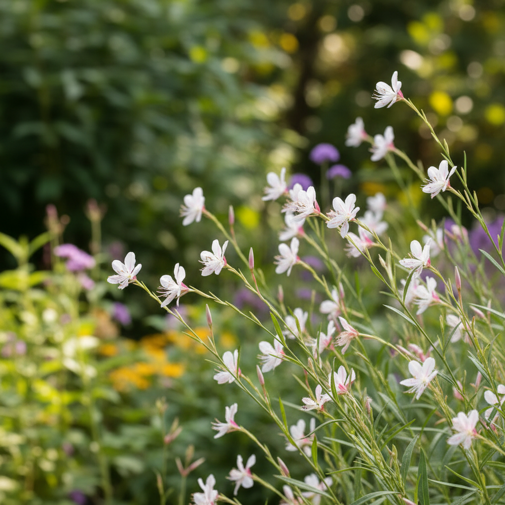 Whirling Butterflies in garden setting