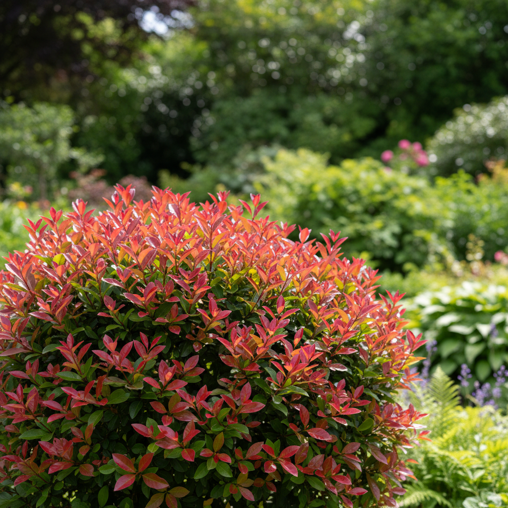 Red Robin in garden setting