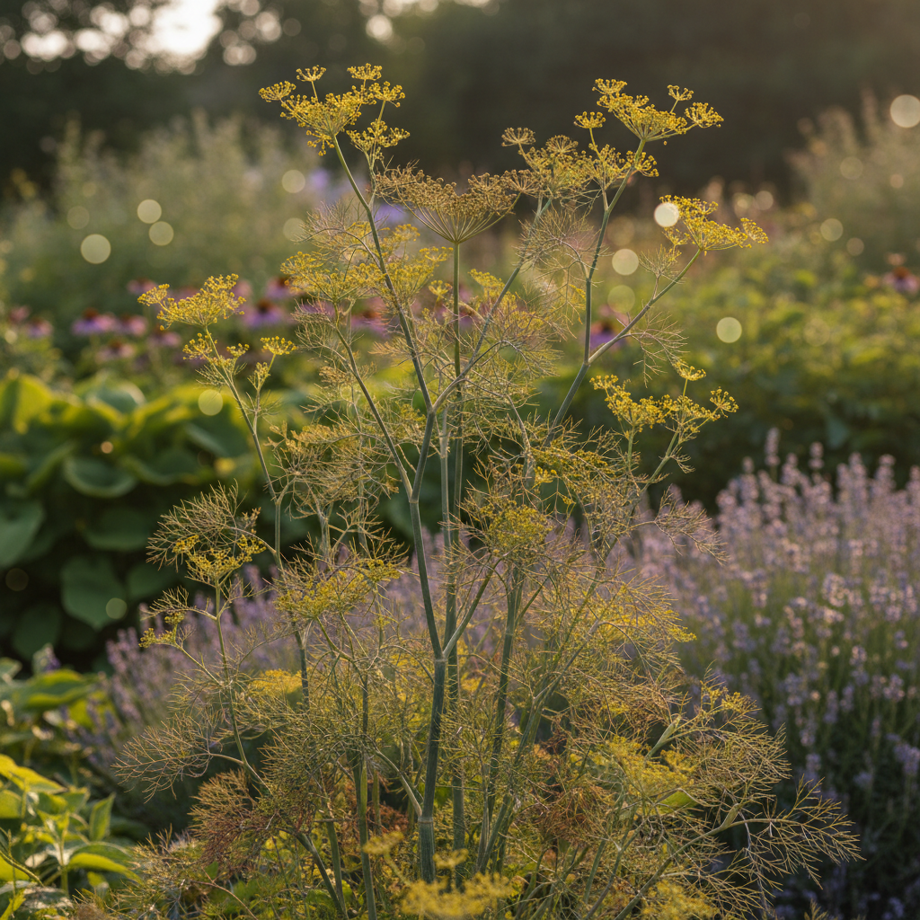 Fennel in garden setting
