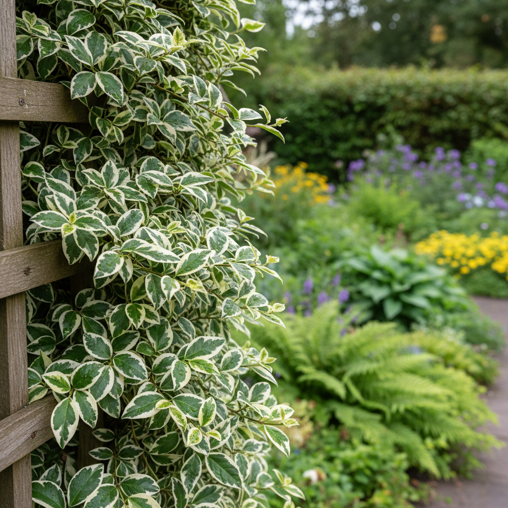 Wintercreeper in garden setting