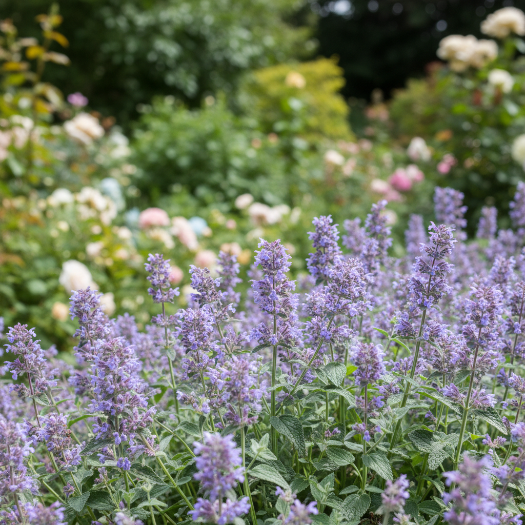 Catmint in garden setting