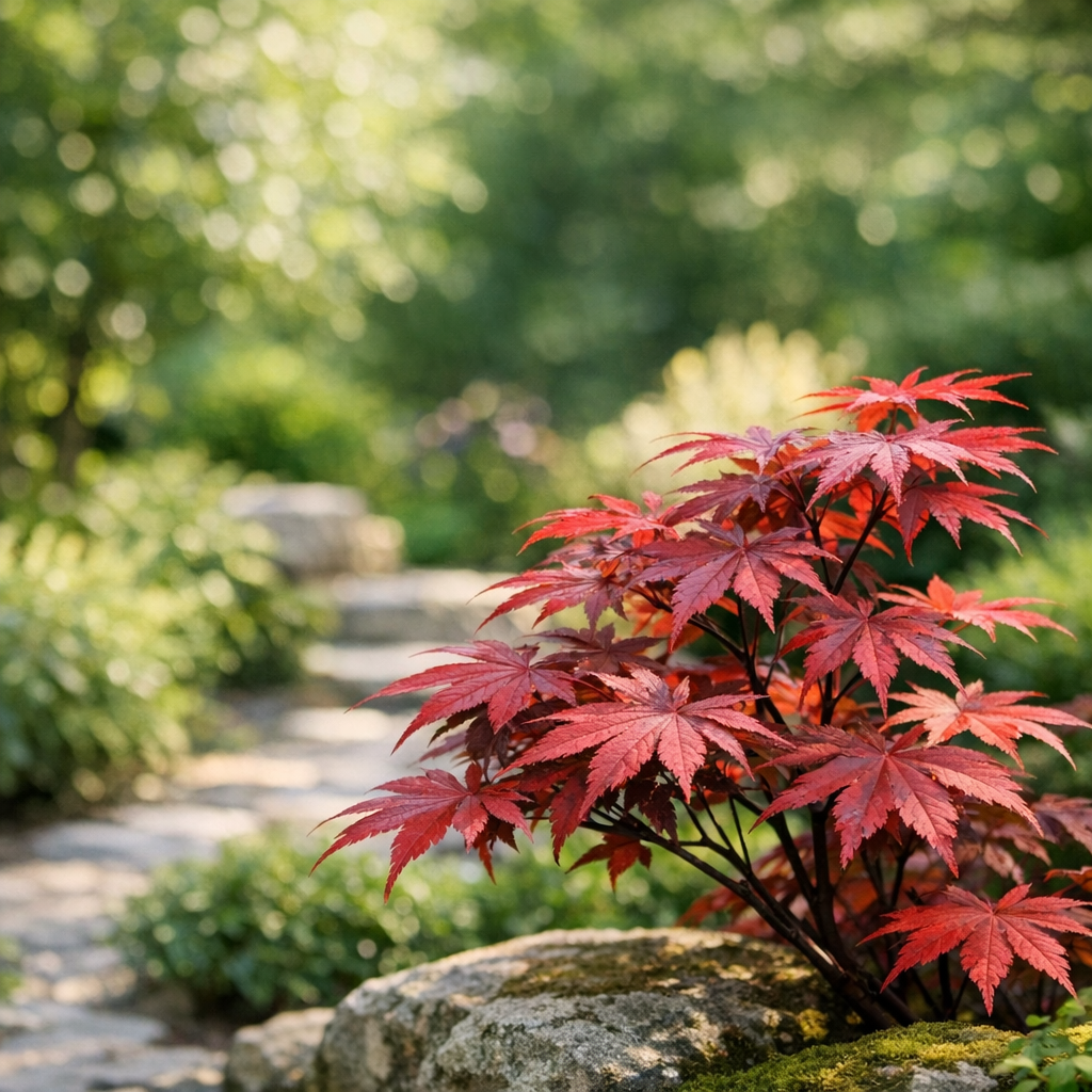 Acer in garden setting