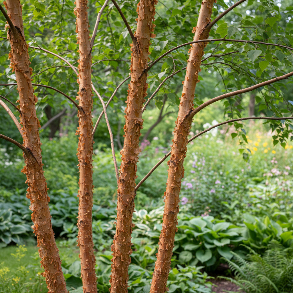 River Birch in garden setting