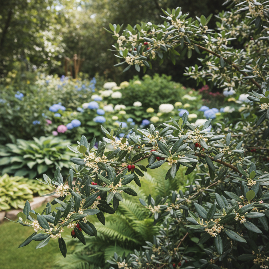 Ebbinge's Silverberry in garden setting