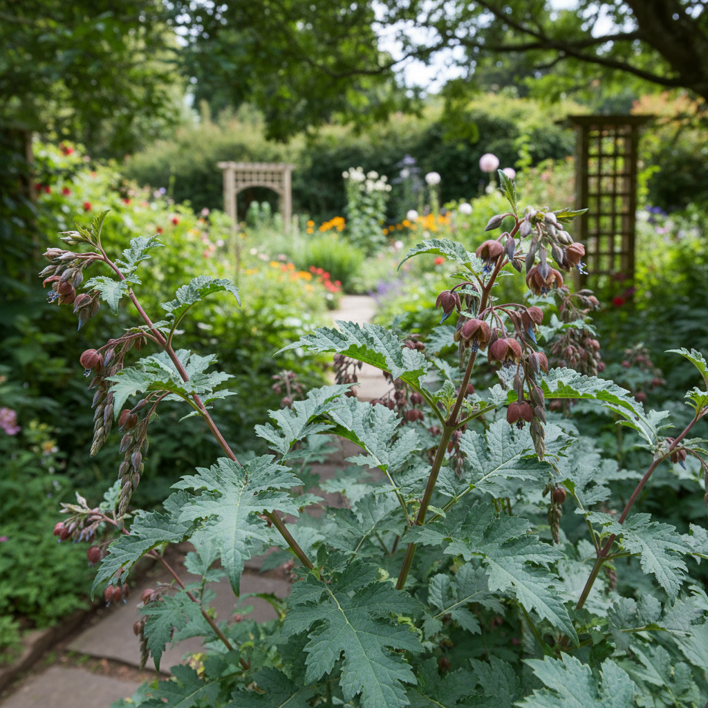 Honey flower in garden setting