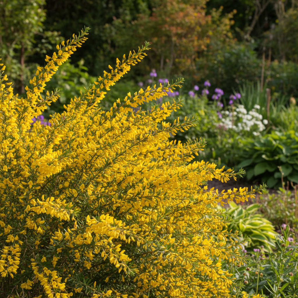 Scotch Broom in garden setting