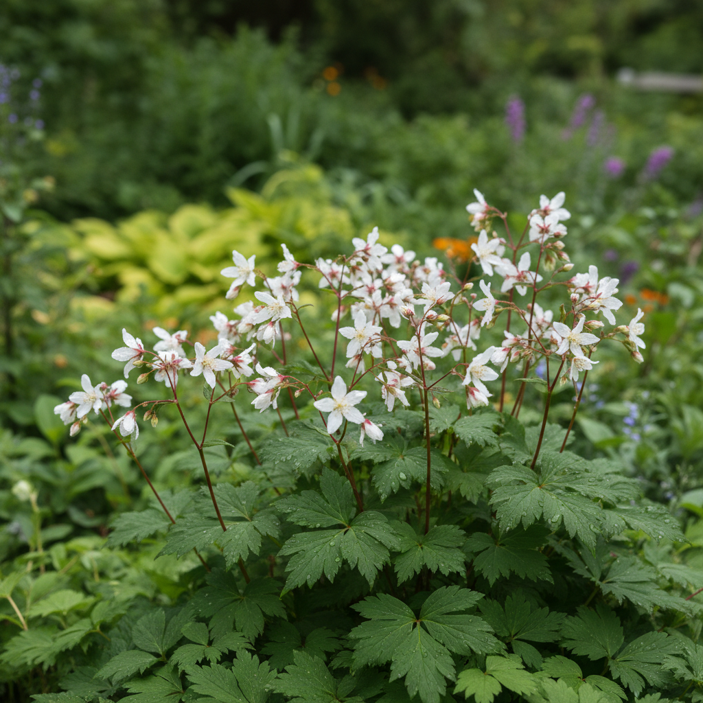 Bowman's Root in garden setting