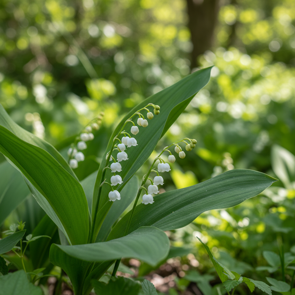 Lily of the Valley in garden setting