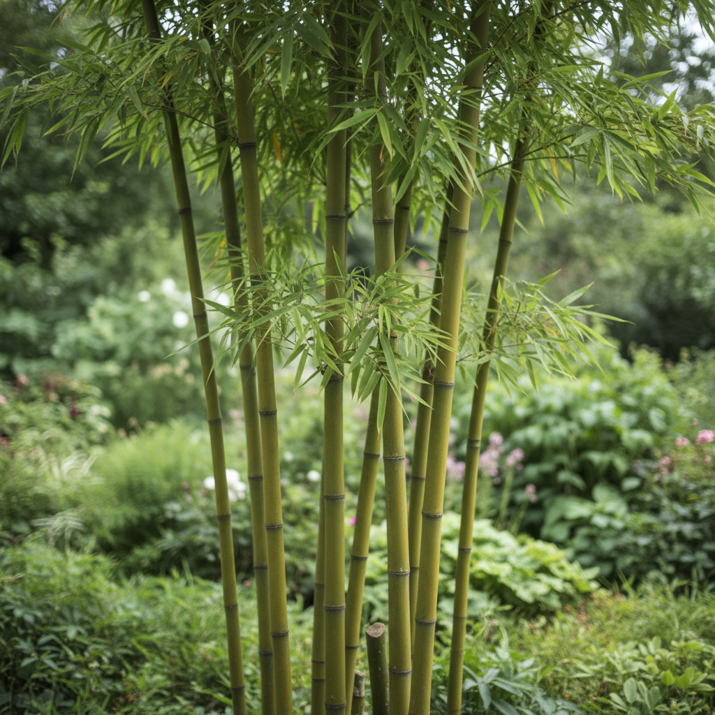 Clumping Bamboo in garden setting