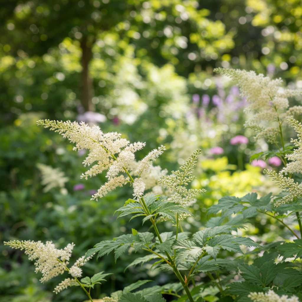 Goat's Beard in garden setting