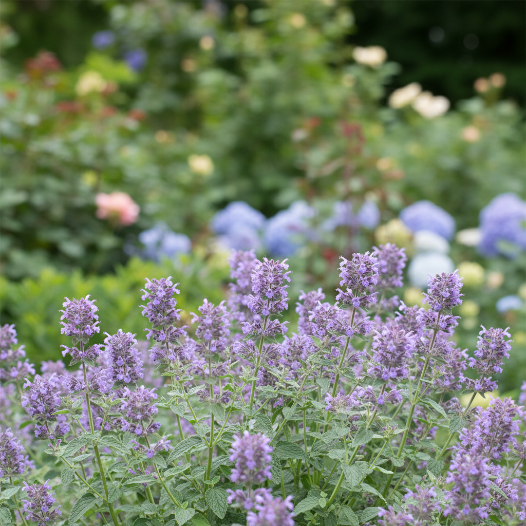 Catmint in garden setting