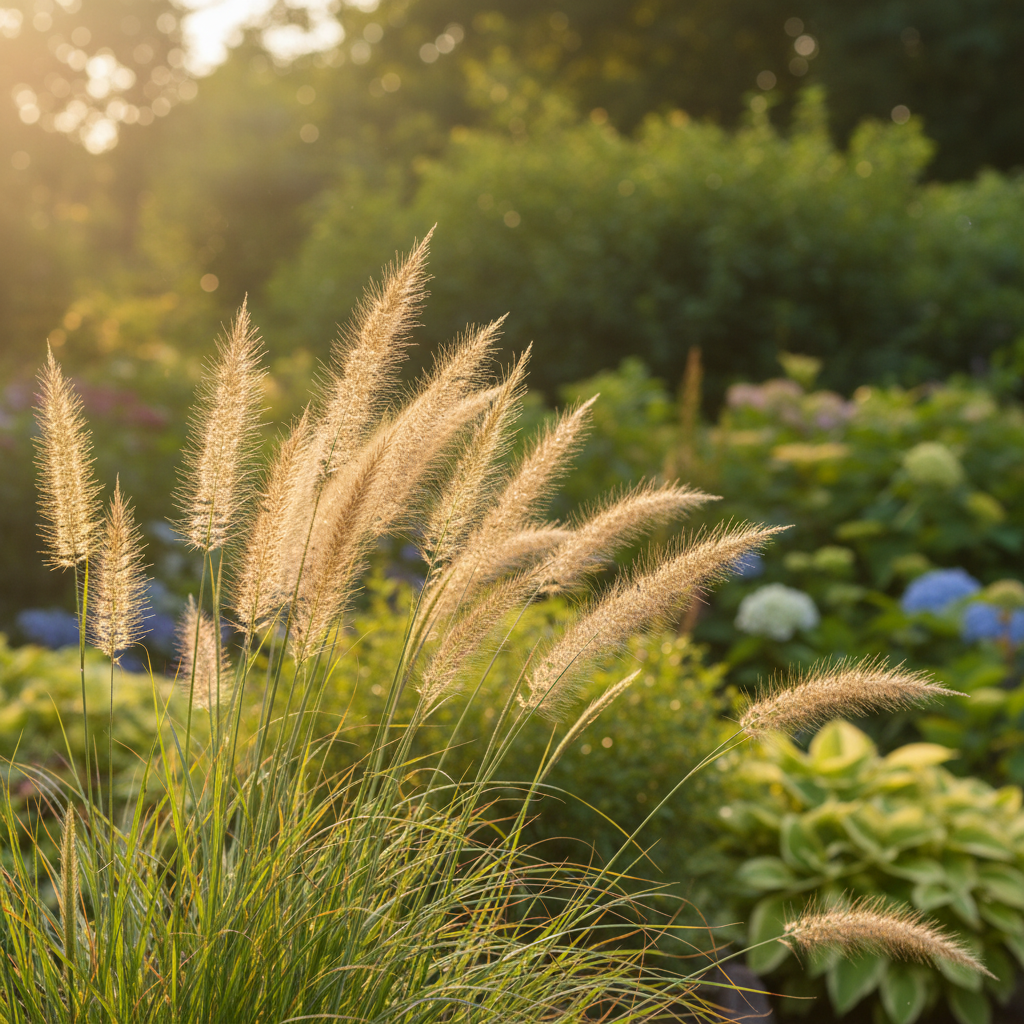 Golden Dew in garden setting