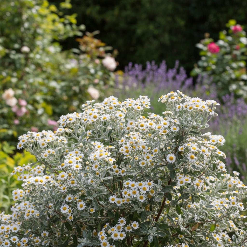 Daisy bush in garden setting
