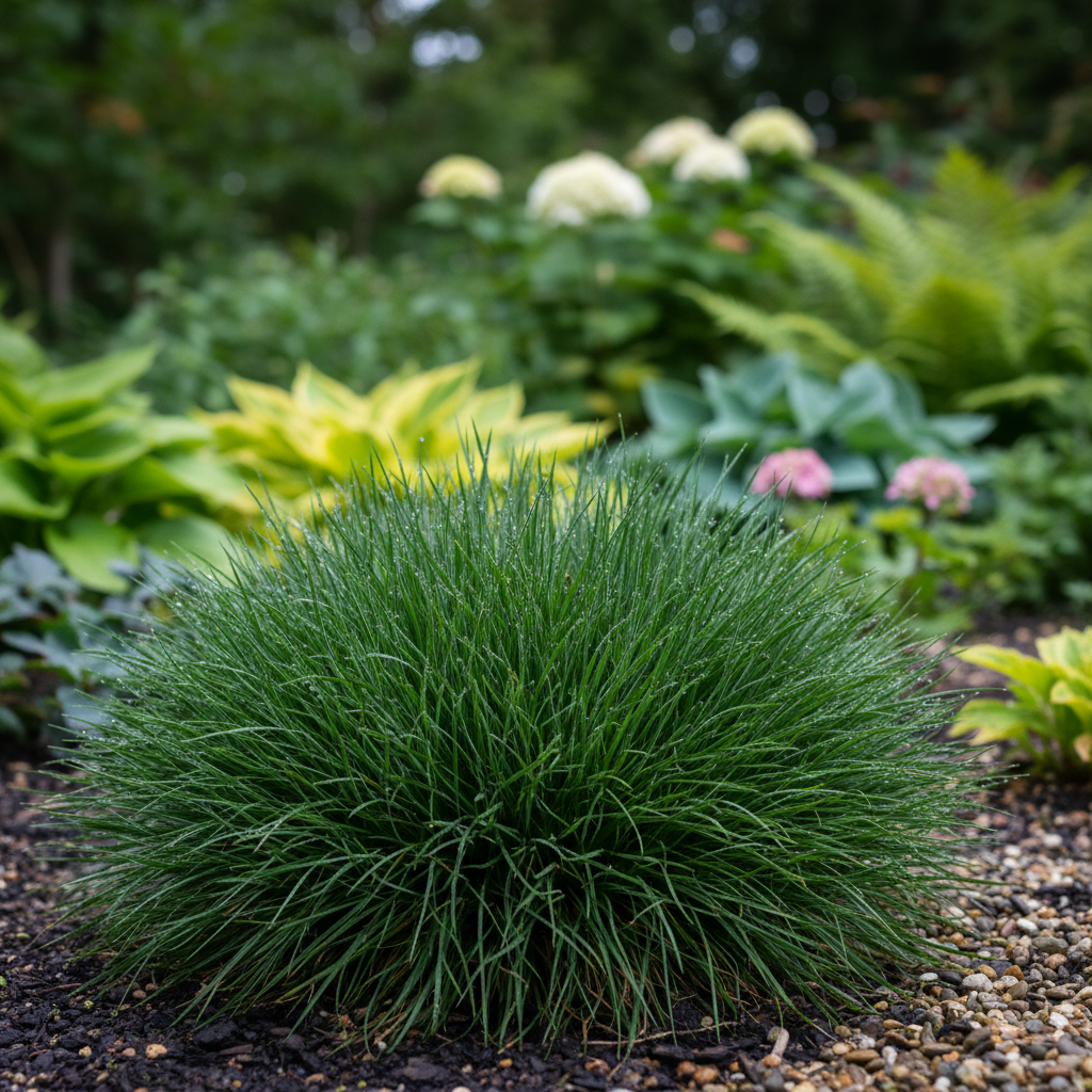 Irish Green in garden setting