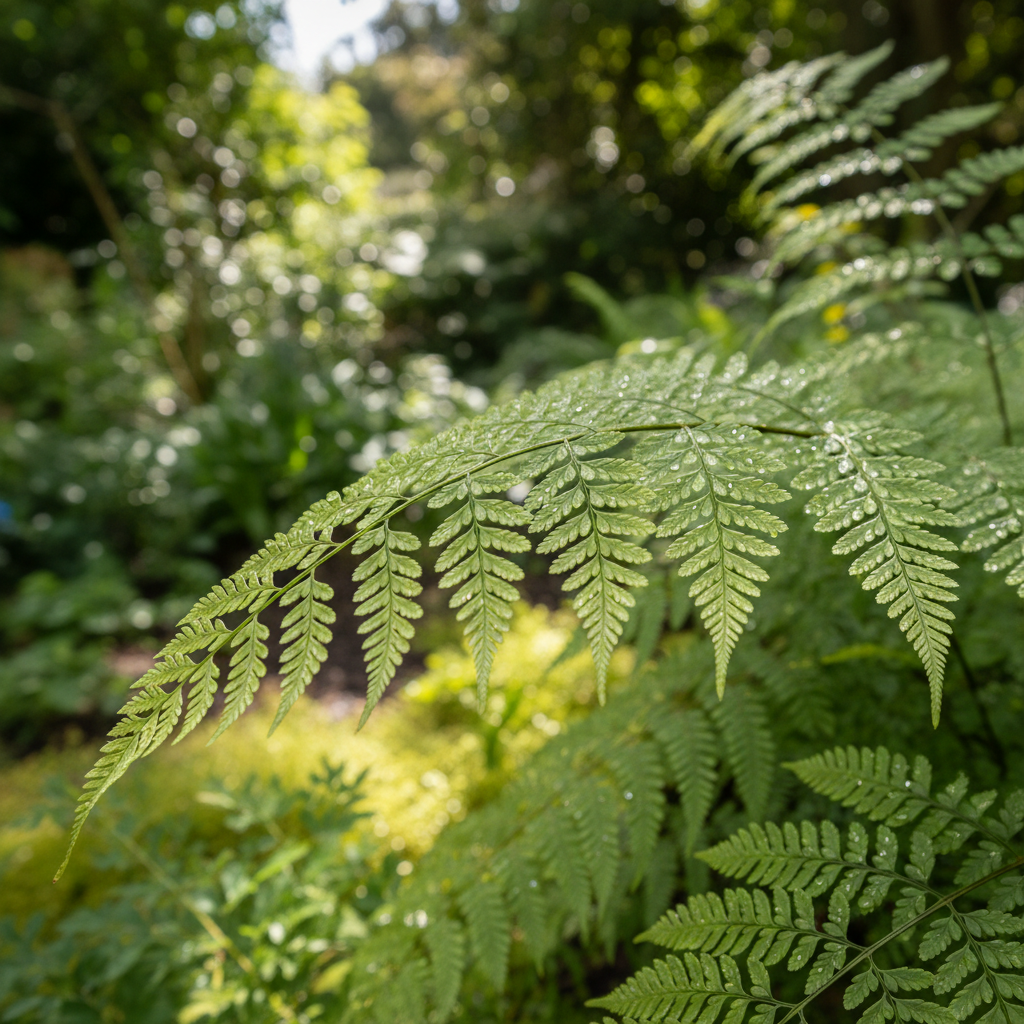 Himalayan Maidenhair Fern in garden setting