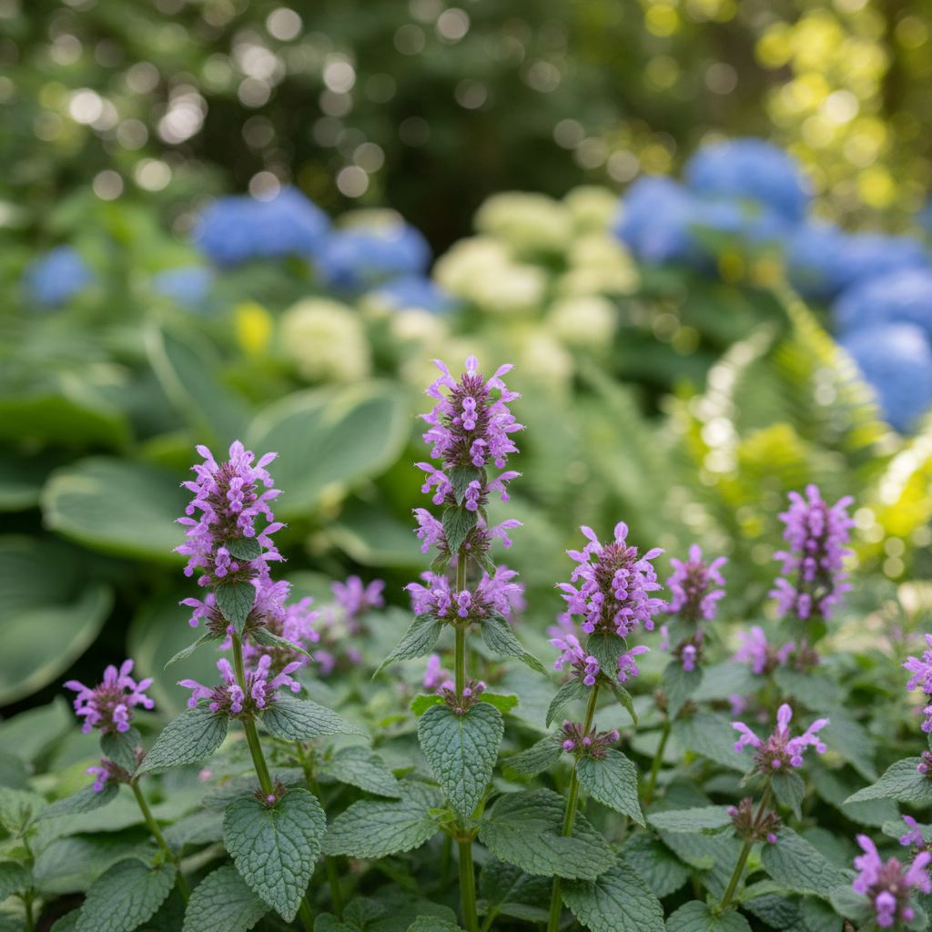 Betony in garden setting