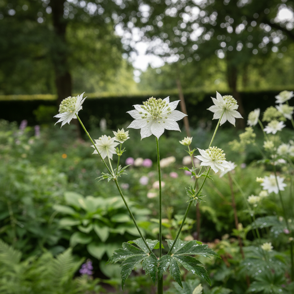 Royal White in garden setting