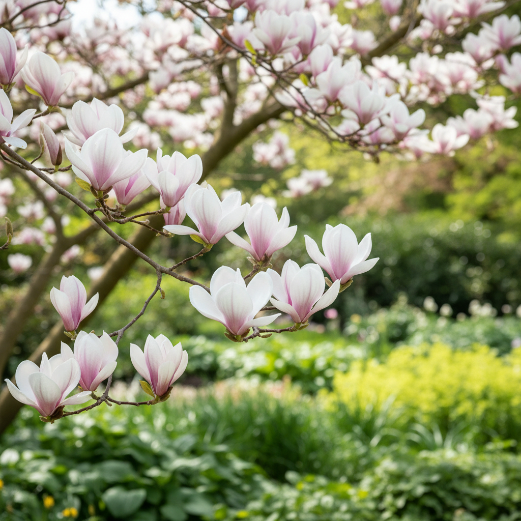 Magnolia Tree in garden setting