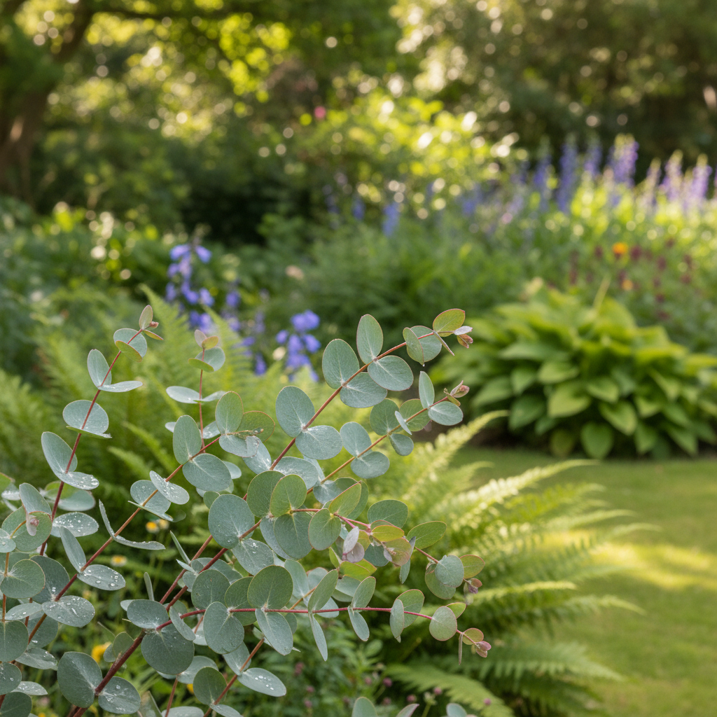 Cider gum in garden setting