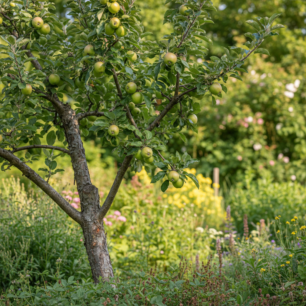 Apple Tree in garden setting
