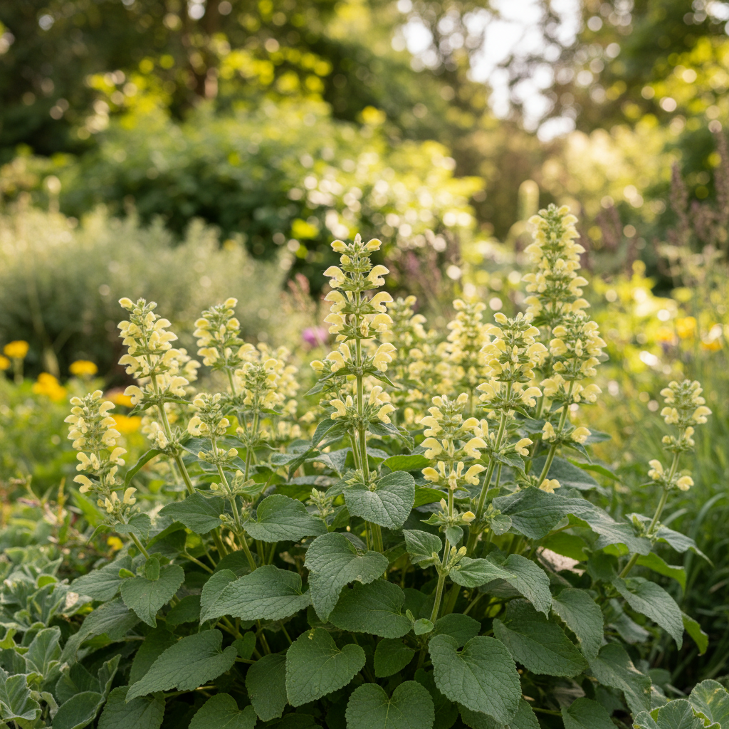 Turkish sage in garden setting
